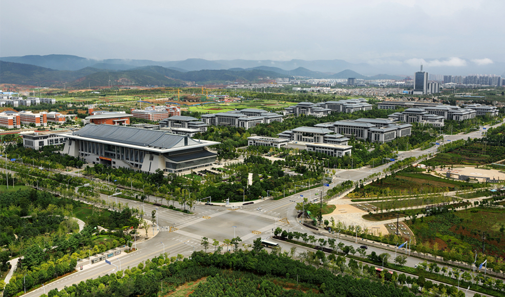 昆明行政中心总体鸟瞰实景图
